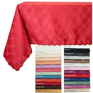 Stain resistant tablecloth, no iron, tablecloth rectangular no wrinkes, custom size. Polyester tablecloth custom made. Italian tablecloth