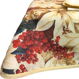 Christmas tablecloth.  Tablecloth rectangular. Tablecloth square. Tablecloth oval. Tablecloth round. Christmas gift for home. Made in Italy