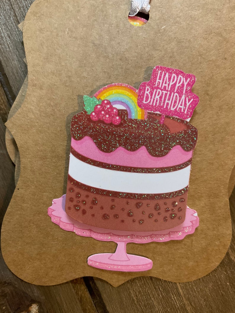 Cake/cupcake Birthday Tags, Table Decor, Banner, Family and Friends ...