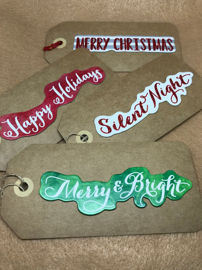 Set of Ranking TOP7 4 Extra Large Christmas Max 49% OFF Holiday Party Tags Favor Gift