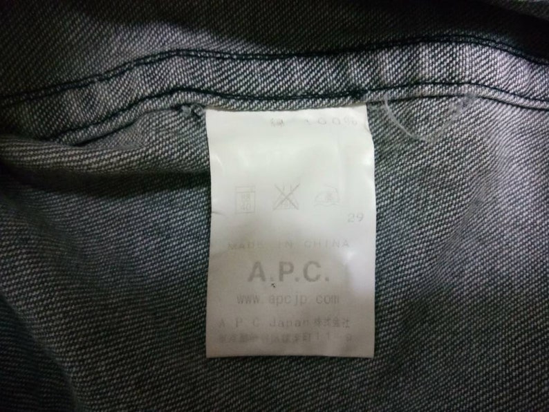 Vintage!! APC denim button up long sleeves