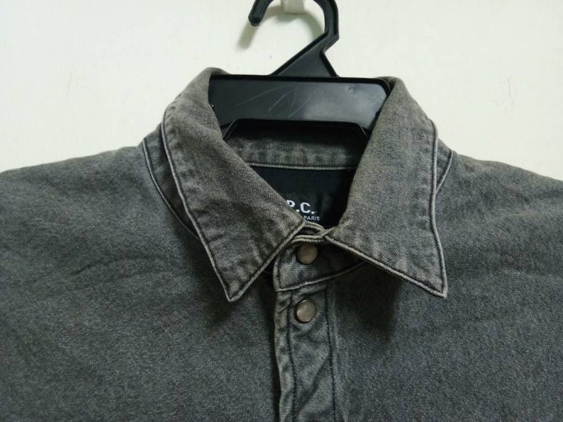 Vintage!! APC denim button up long sleeves