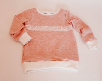 Pulli Pullover Gr. 86, mit Spitze