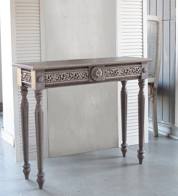 Light Brown Console Table Furniture Console Table Shabby Etsy