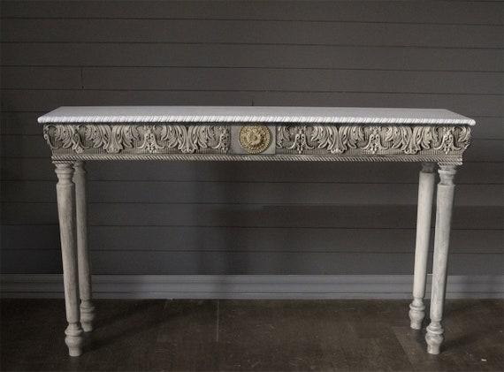 Console Table Furniture Console Table Shabby Chic Vanity Etsy