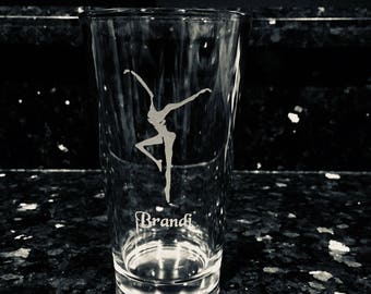 Custom Etched Pub Glass, Custom Etched Pint Glass, Sandblasted Glass, Personalized Glasses