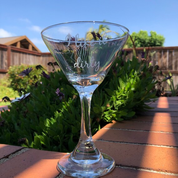 Personalized 3 oz. Martini Glasses