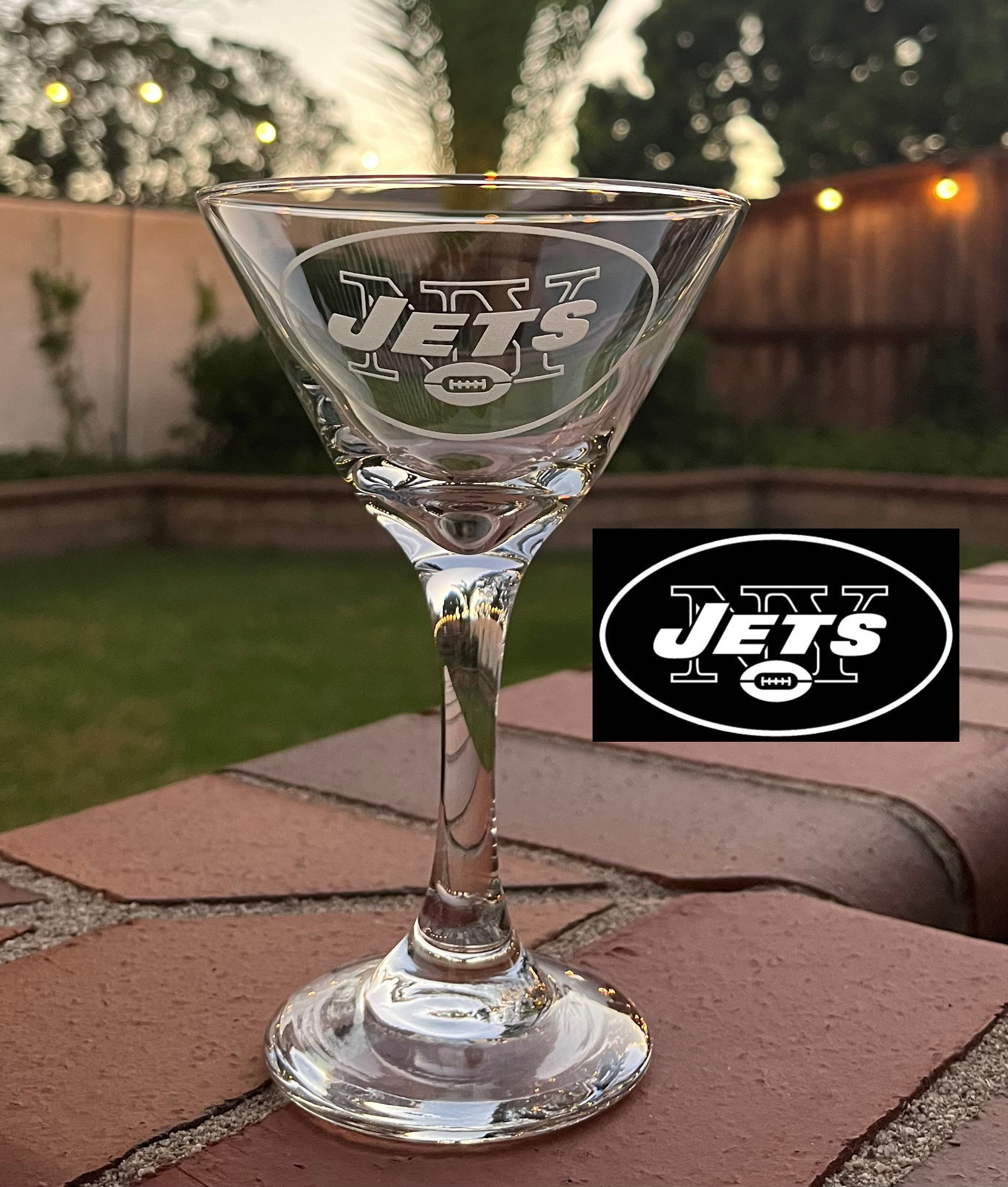 Etched Olive Branch Martini Glasses