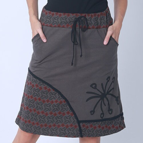 Bohemian style, Festival Skirt, Fun Skirt, Office Skirt, Beach Wear, Summer Skirt