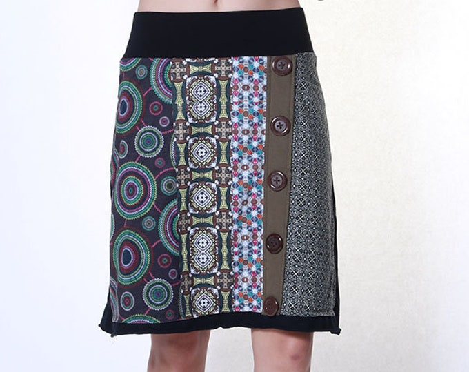 Bohemian style, Festival Skirt, Fun Skirt, Office Skirt, Beach Wear, Summer Skirt