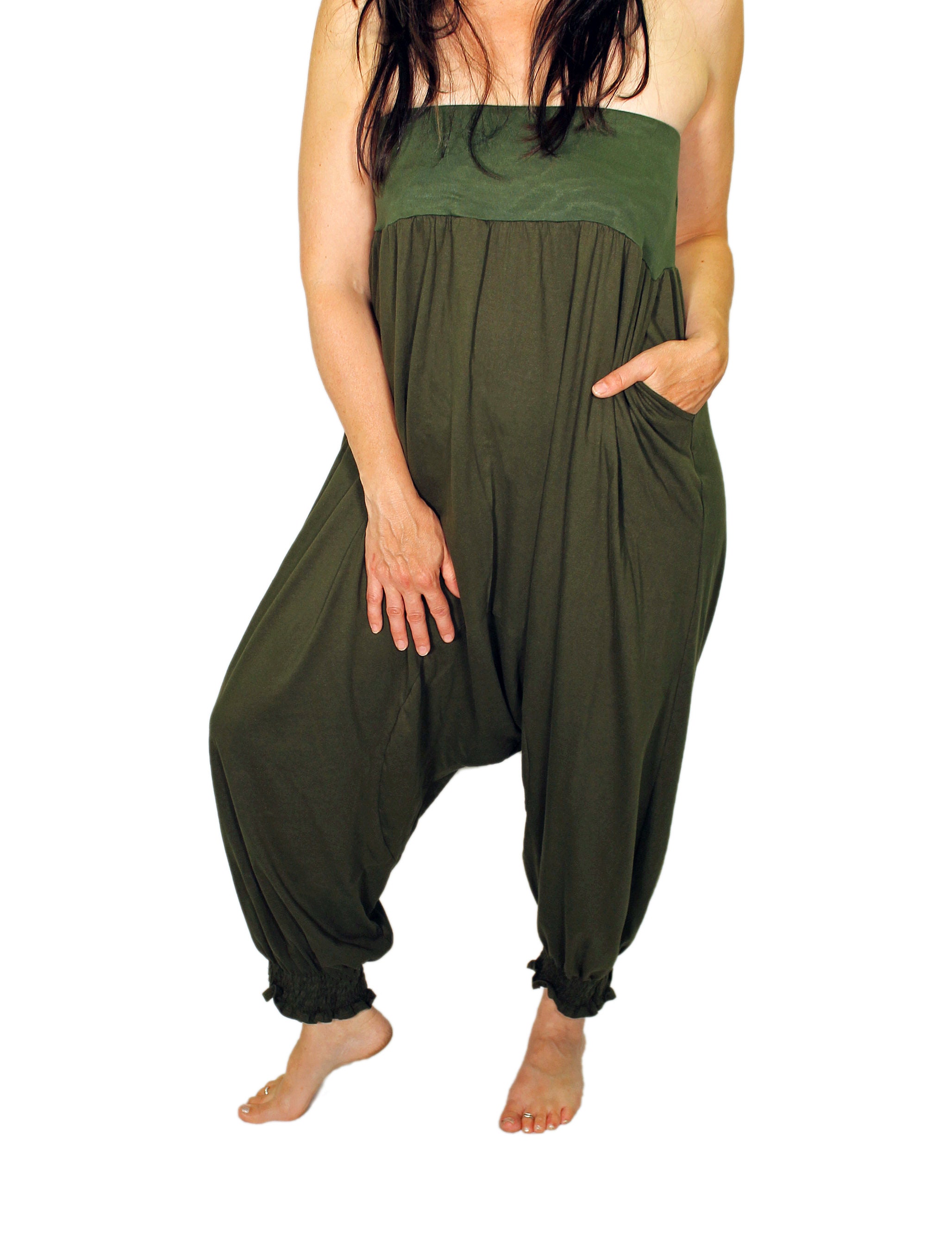 Pantalones Harem para mujer Pantalones de yoga fluidos Pantalones hippie  Ropa Boho para mujer Pantalones globo Genie Aladdin Pantalones de otoño  Boho -  México