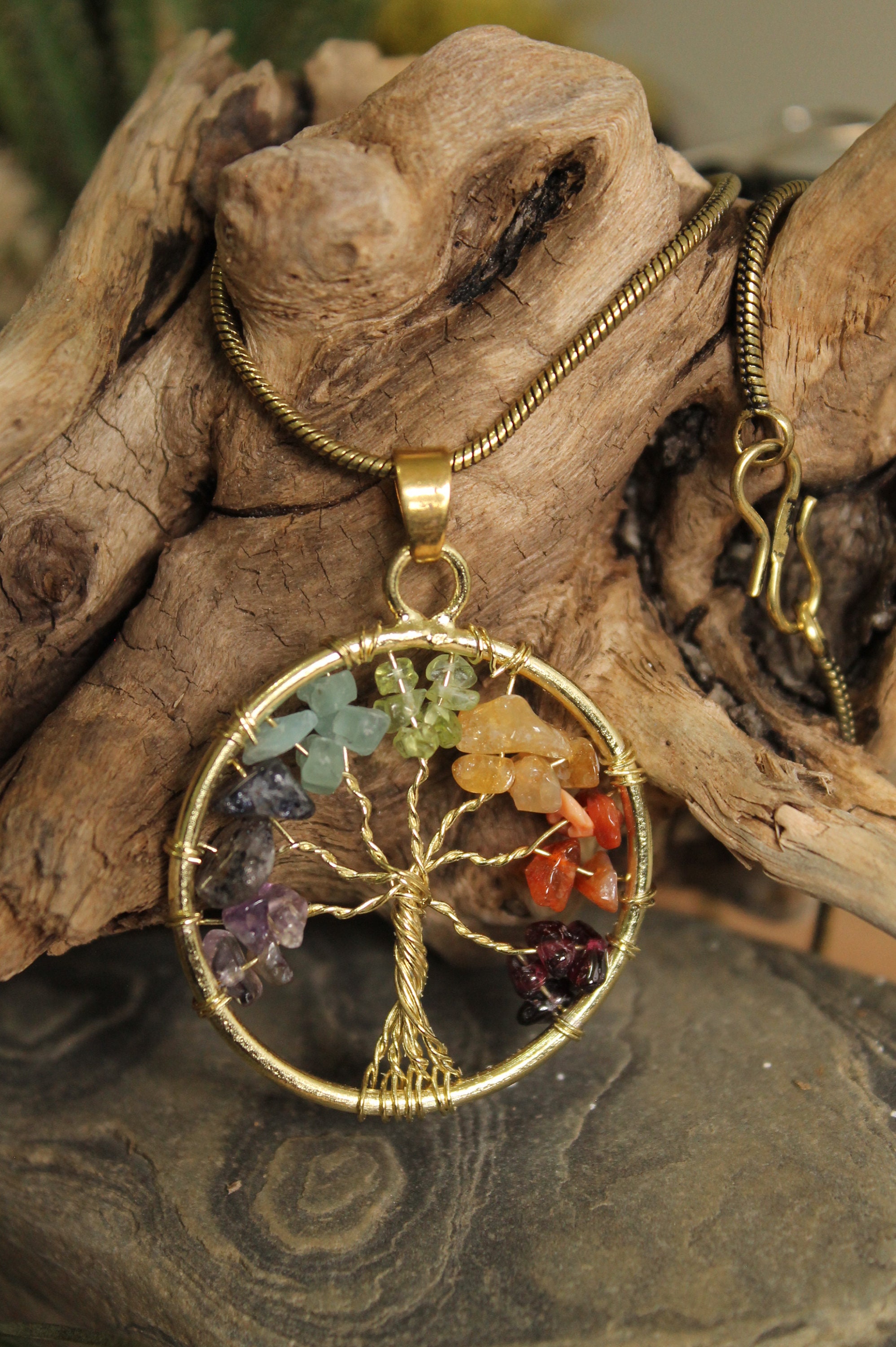 Attractive Tree Of Life Boho Jewelry Brass Pendent Festival Jewelry. TribalI Inspired Pendent .Gypsy Pendent Boho Jewelry