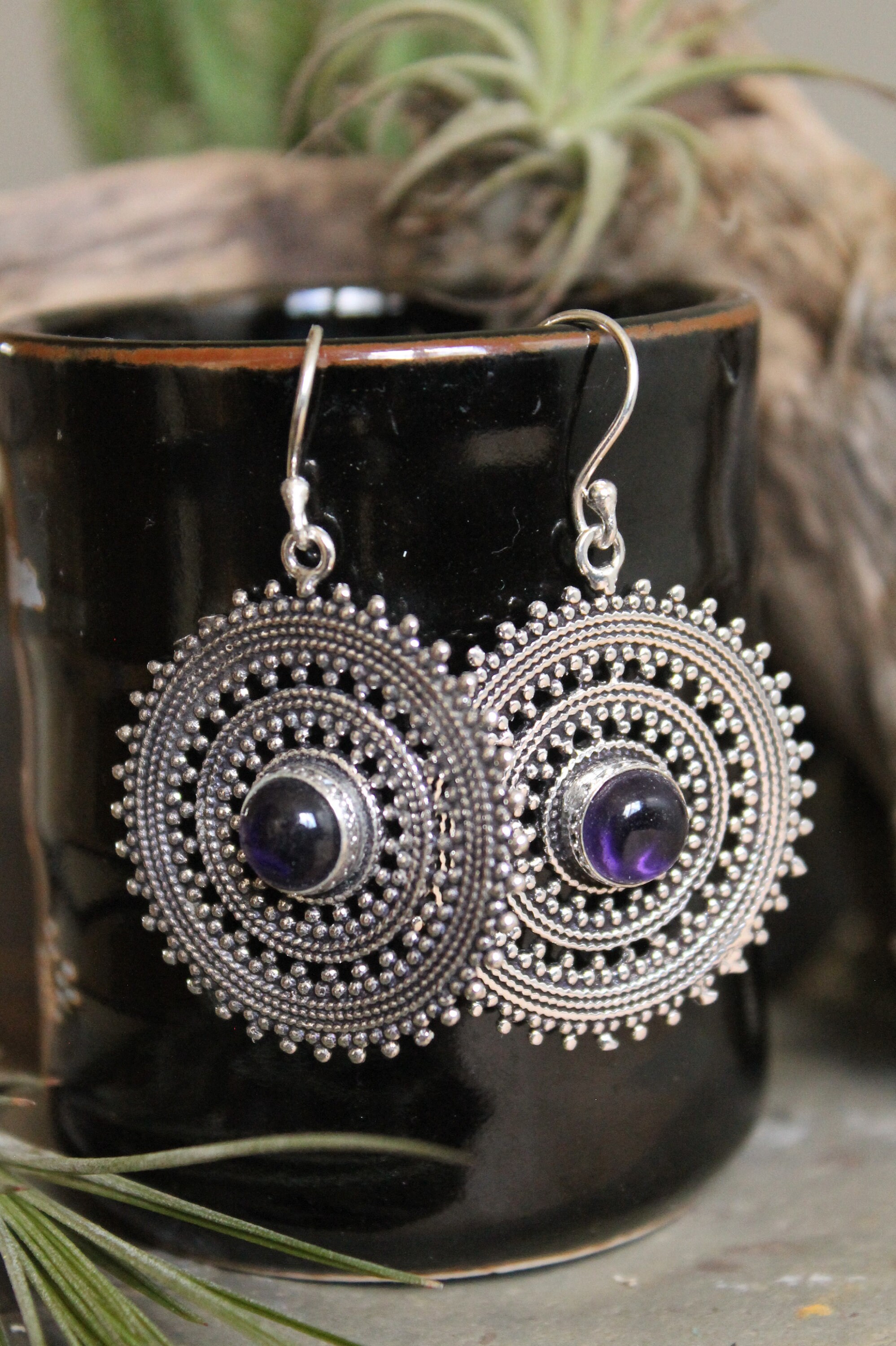 Brass earring , Boho Earring , Tribal Earring , Gypsy Earring