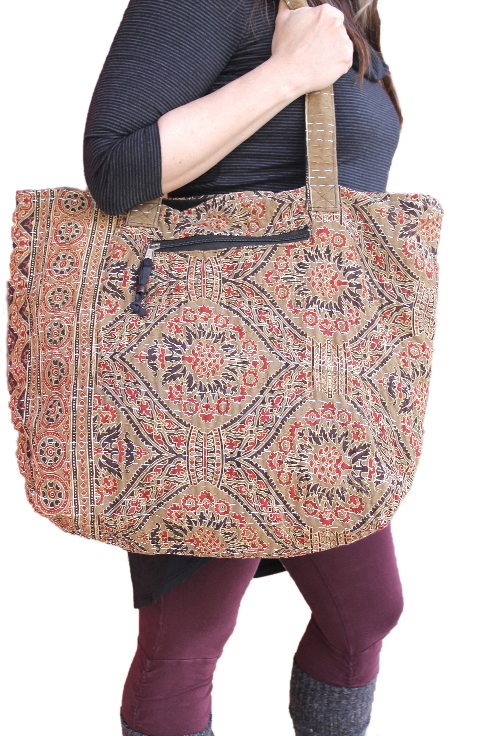 Handmade tote bagboho tote bag