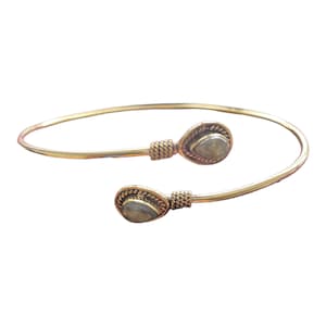 Arm Cuff Bracelet with semi precious stones