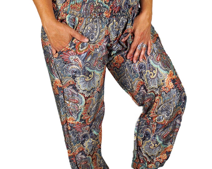 Aladdin pocket trousers , Palazzo trousers , soft , comfortable , yoga pants