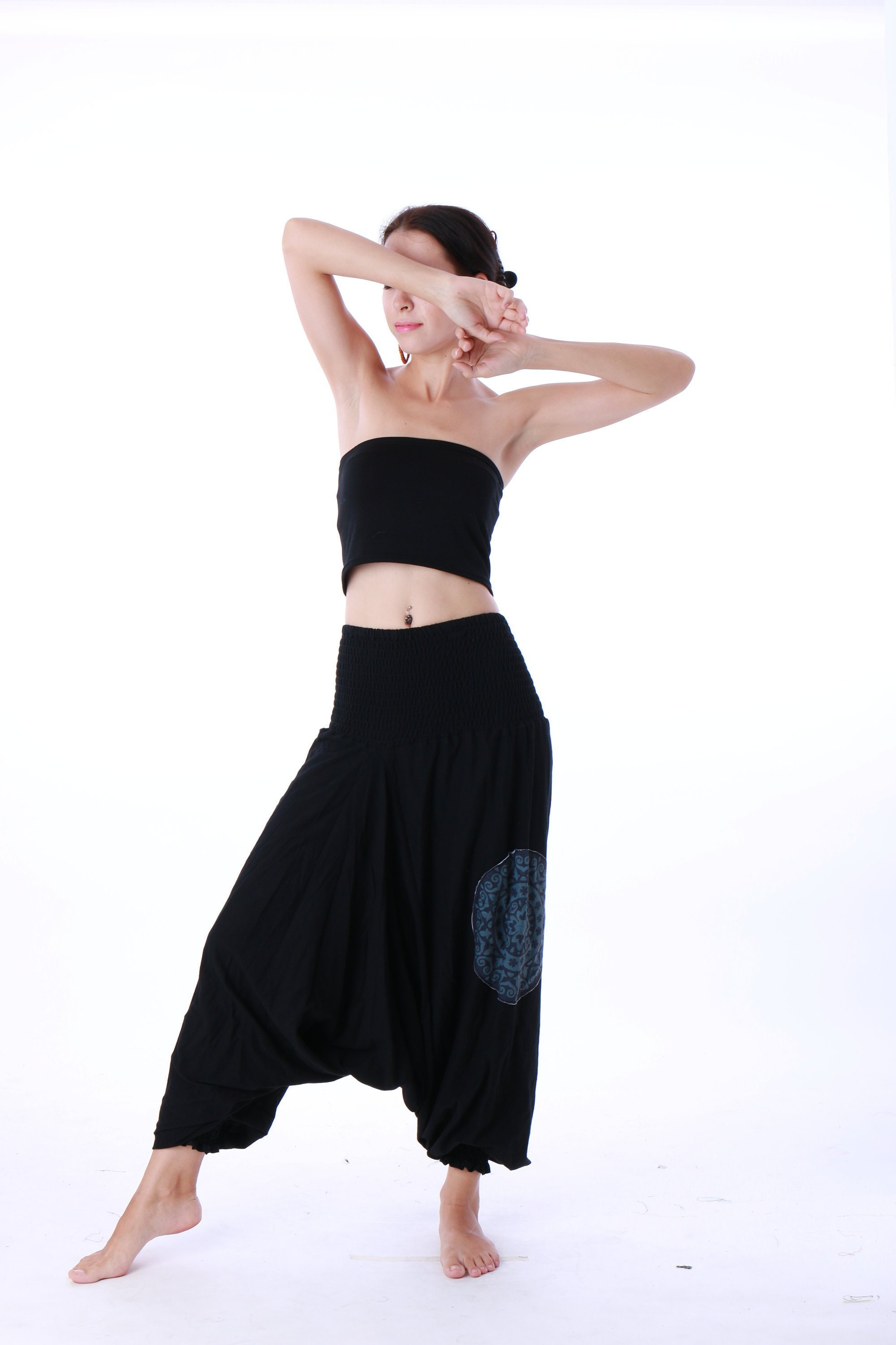 Harem Pants with Elasticated Waist