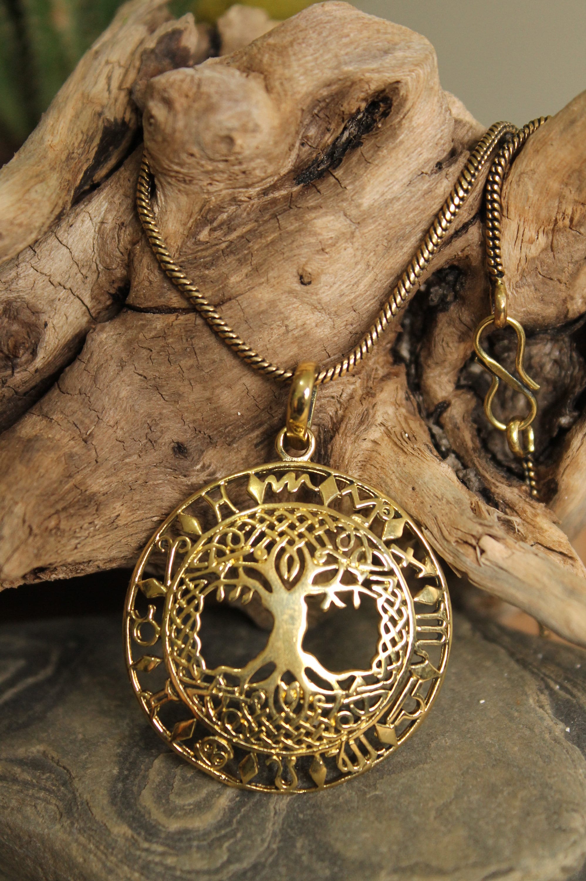Attractive Tree Of Life Boho Jewelry Brass Pendent Festival Jewelry. TribalI Inspired Pendent .Gypsy Pendent Boho Jewelry