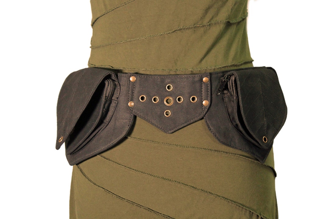 【PORTERNA】Sylvian Pocket Belt Bag Pockets Belt ~ Utility Belt ~ Belt Bag ~ 5 Pockets ~ Black