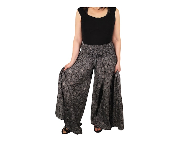 WOMEN PALAZZO PANTS - Small to Large Sizing - One Size Fits All - Wide Leg Pants - Hippie Pants - Yoga Pants - Bohemian Pants