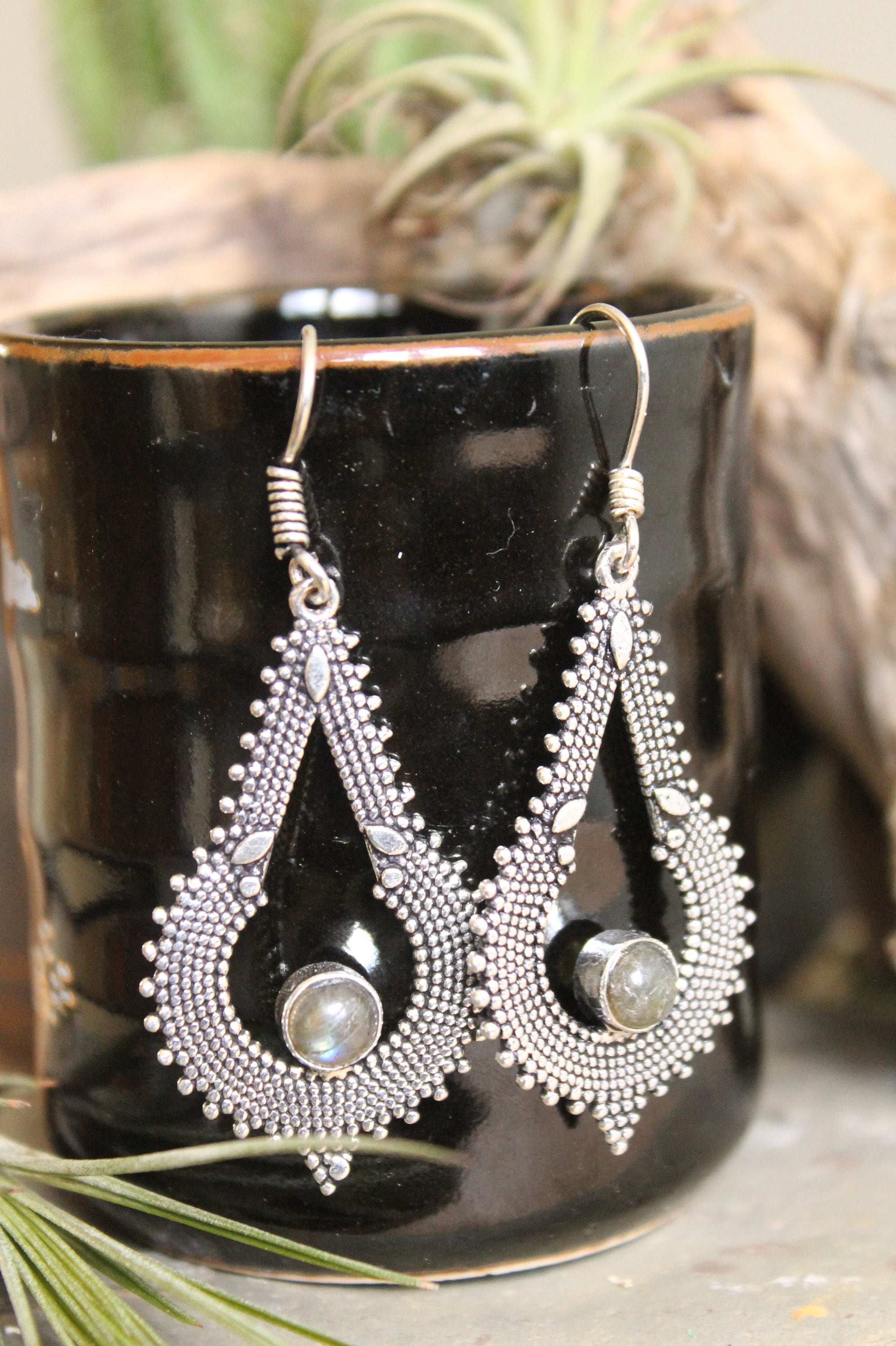 Brass earring , Boho Earring , Tribal Earring , Gypsy Earring