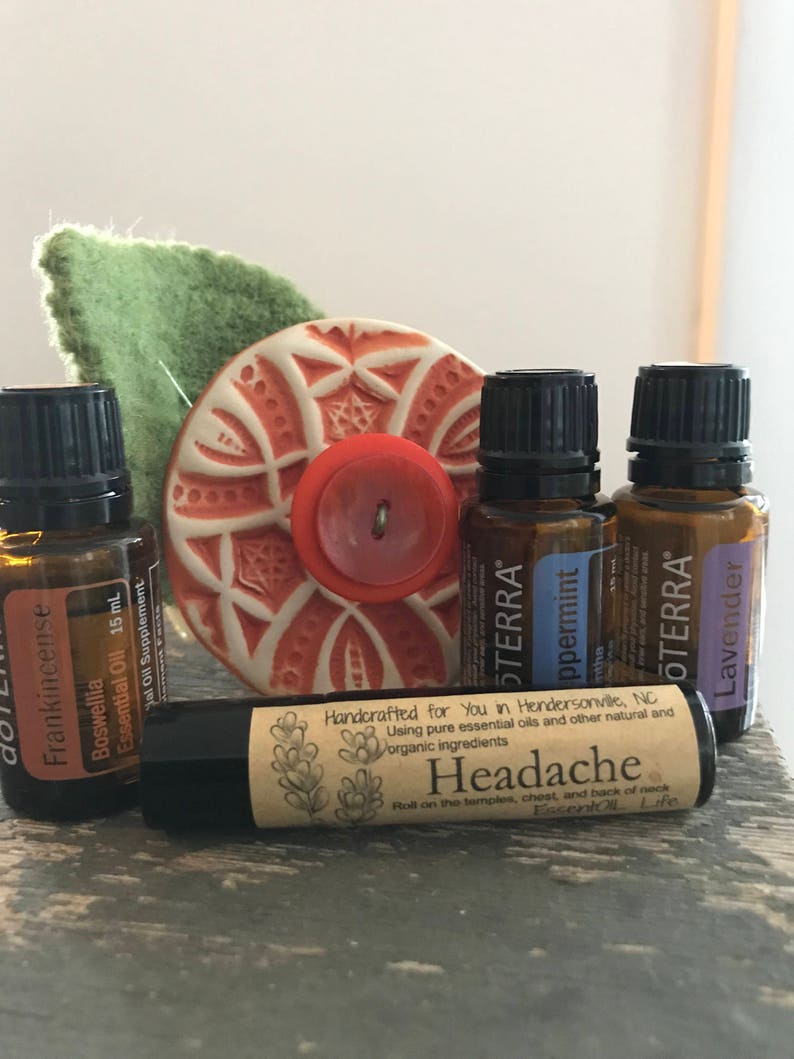 Headache Roll on Essential Oil Blend Etsy