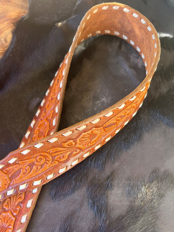 Leather Western Belt • Handmade Leather Belt • To… - image 5