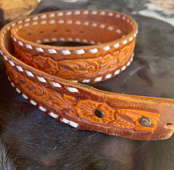 Leather Western Belt • Handmade Leather Belt • To… - image 8