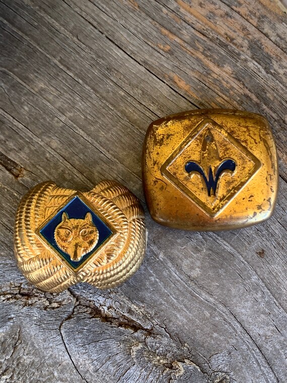 Vintage Boy Scouts Of America Metal Neckerchief H… - image 1