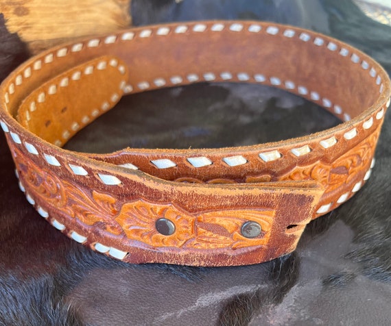 Leather Western Belt • Handmade Leather Belt • To… - image 2