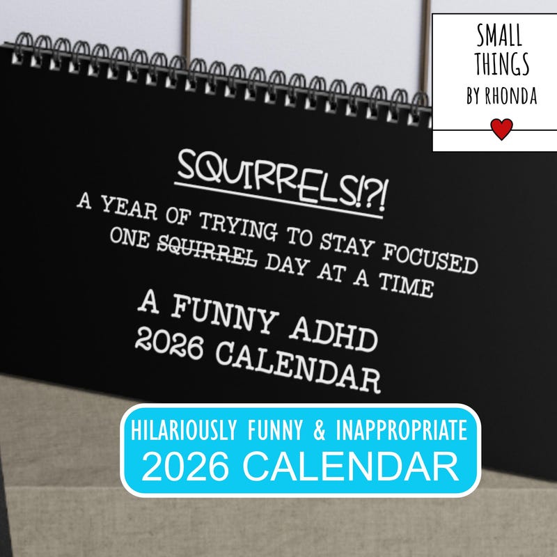 Funny Adhd Calendar - Etsy