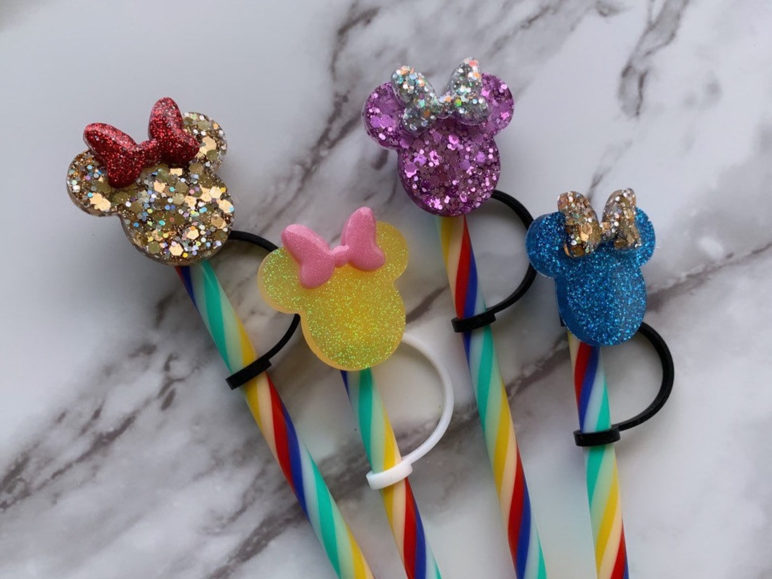 Resin Straw Toppers