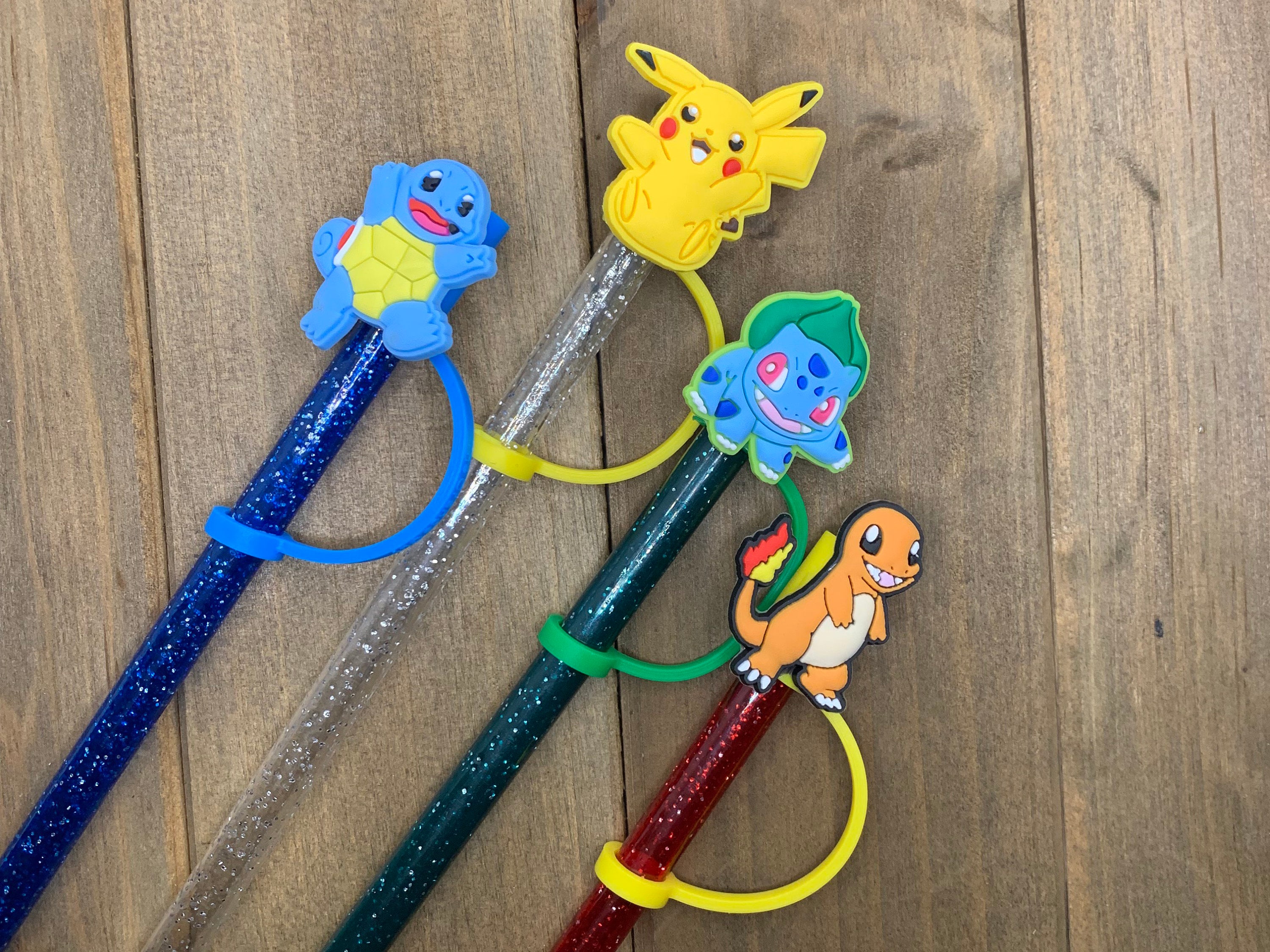 Pokemon Straw Covers / Toppers / Caps for Cups & Tumblers RTS 