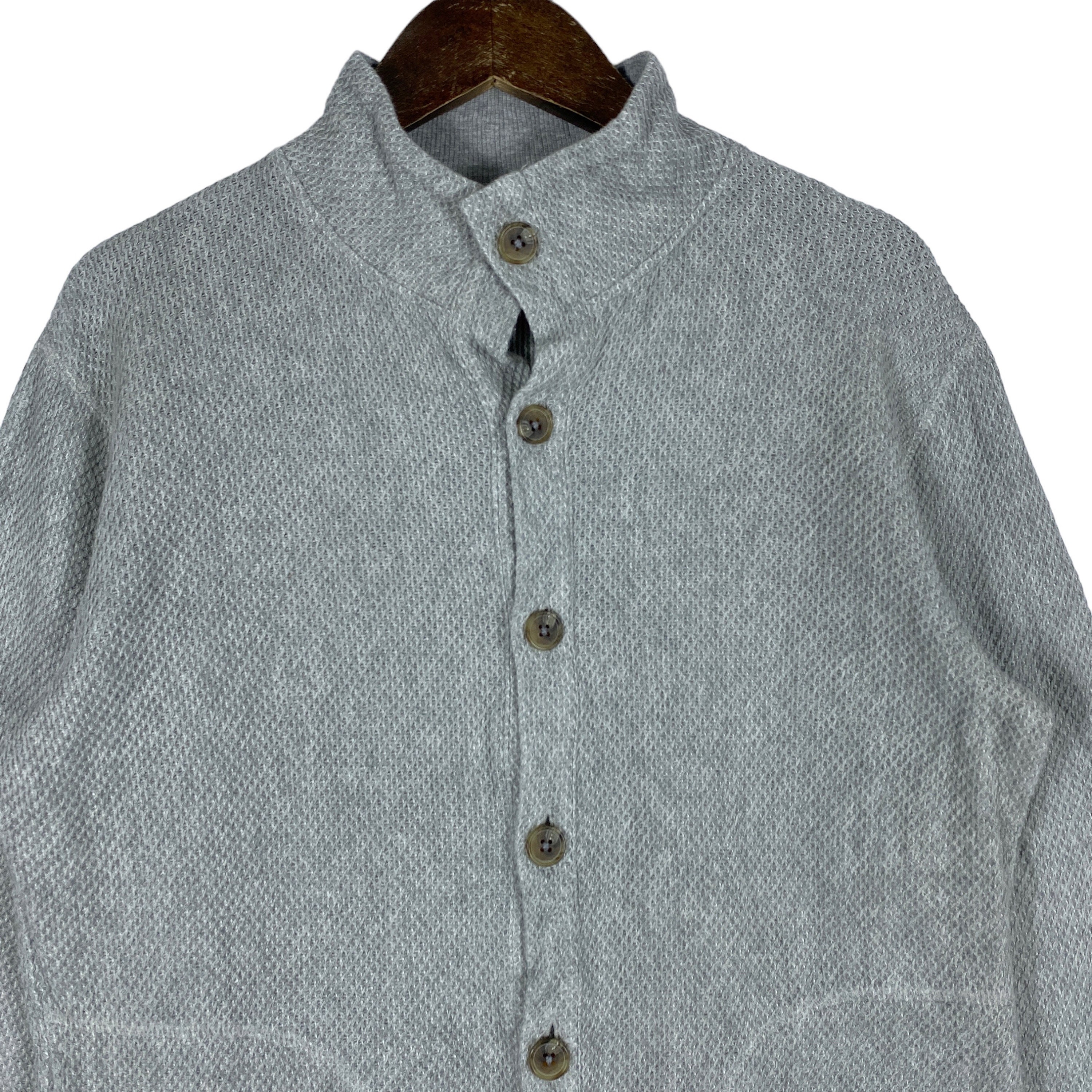 Vintage Katharine Hamnett London Cardigan, Grey Button-down, Made 