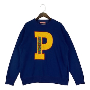 Vintage Persons X Wego Sweatshirt Crewneck Navy Blue Embroidery Big Logo Pullover Jumper Size M