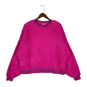 Vintage Gap Pinky Baggy Fluffy Fleece Sweater Made In Vietnam Pullover Jumper Size L
