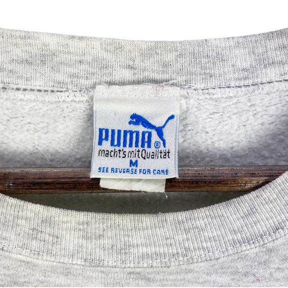 Vintage des annees 90 Puma sweat ras du cou grand logo Made In USA pull pull taille M Etsy France