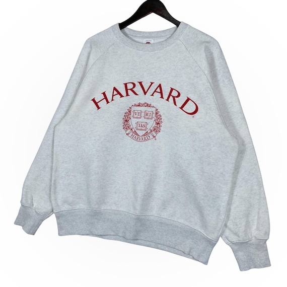 Godard Harberdasherry】EURO COLLEGE SWEAT Vintage Harvard University X GU Sweatshirt Acid Washed Big
