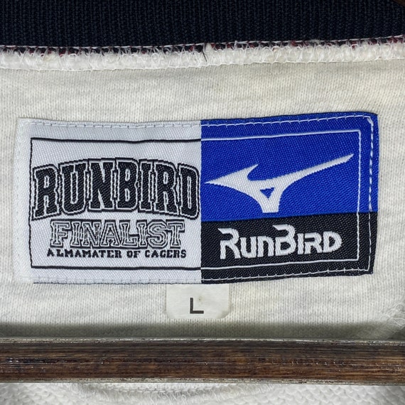 Vintage Mizuno Runbird Sweatshirt Crewneck Grey B… - image 6