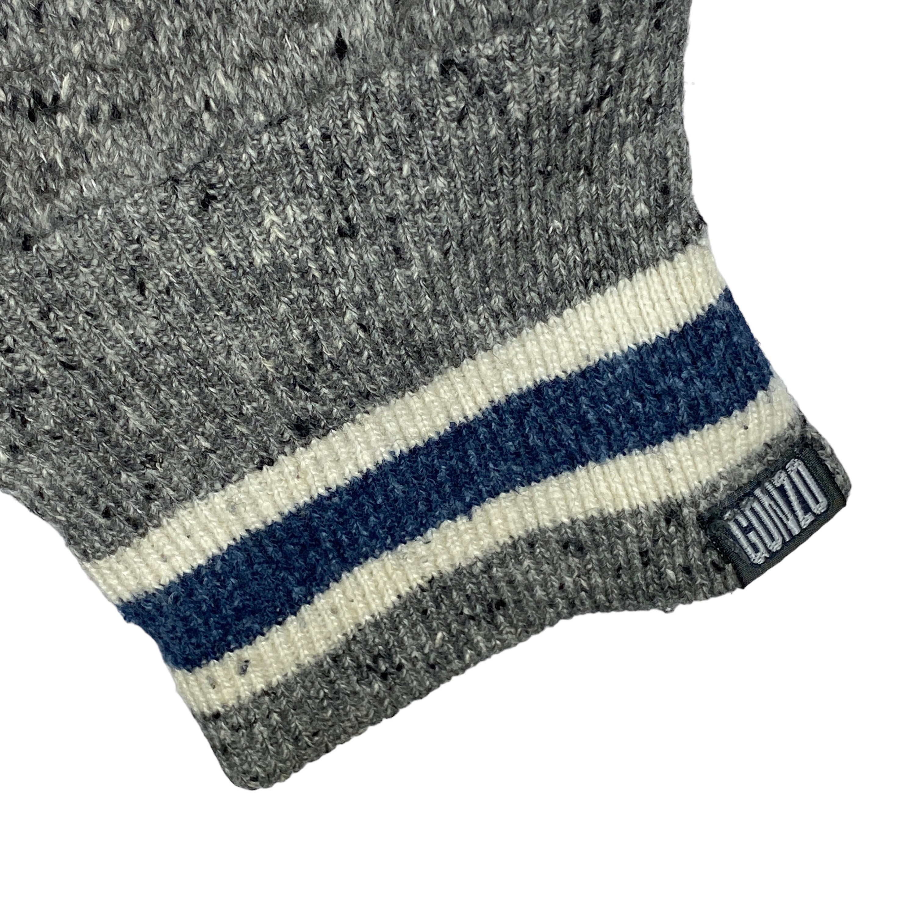 Vintage 90s Gonzo Quarter Zip Sweatshirt, Small Logo, Made in