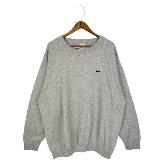 Vintage 90s Nike Swoosh Sweatshirt Crewneck Embroidery Small