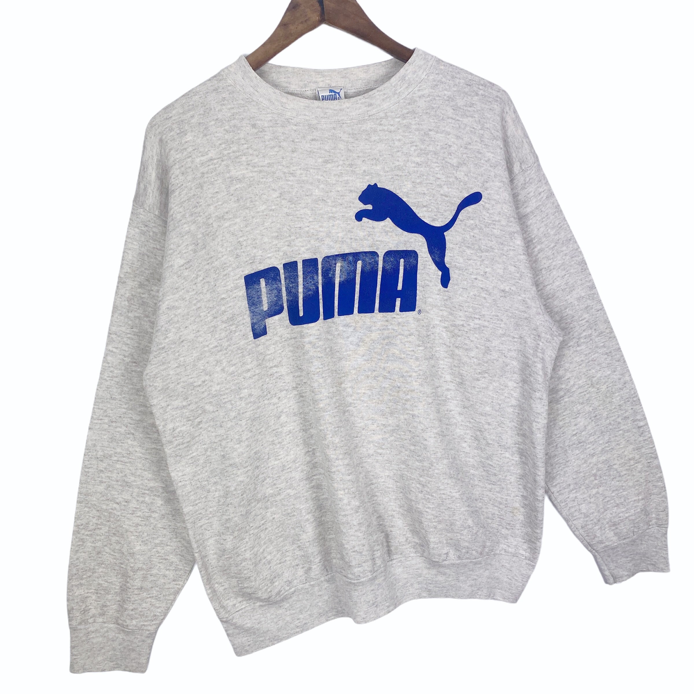 Puma grey sweatshirt hotsell