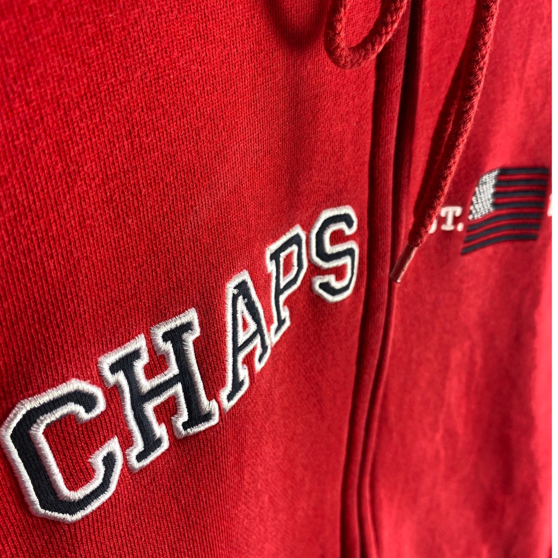 Vintage Chaps Ralph Lauren Hoodie Zip up Sweater Big Logo - Etsy