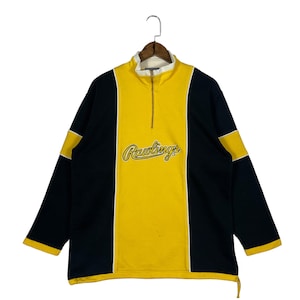 Vintage Rawlings Sporting Goods Half Zipper Sweatshirt Made In Japan Pullover Jumper Size L