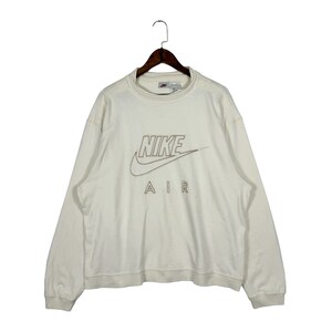 cream nike air sweatshirt