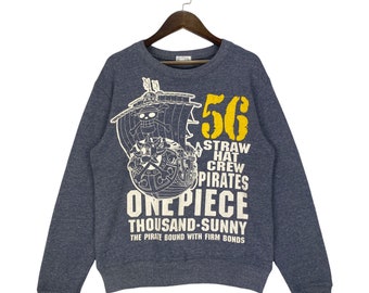 Vintage Japanese Anime Manga Sweatshirt Crewneck Grey Big Logo Pullover Jumper Size S