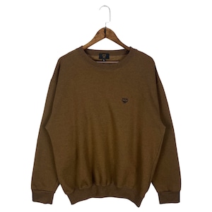 Vintage MCM Legere Sweatshirt Crewneck Embroidery Small Logo Dark Brown Pullover Jumper Size L