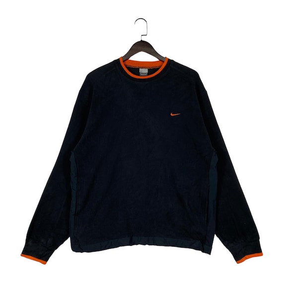 black and orange nike jumper