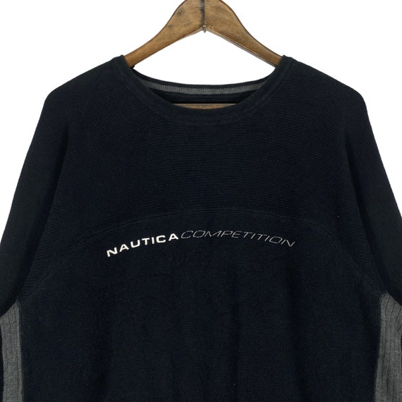 Vintage Nautica Competition Knit Sweatshirt Crewn… - image 2