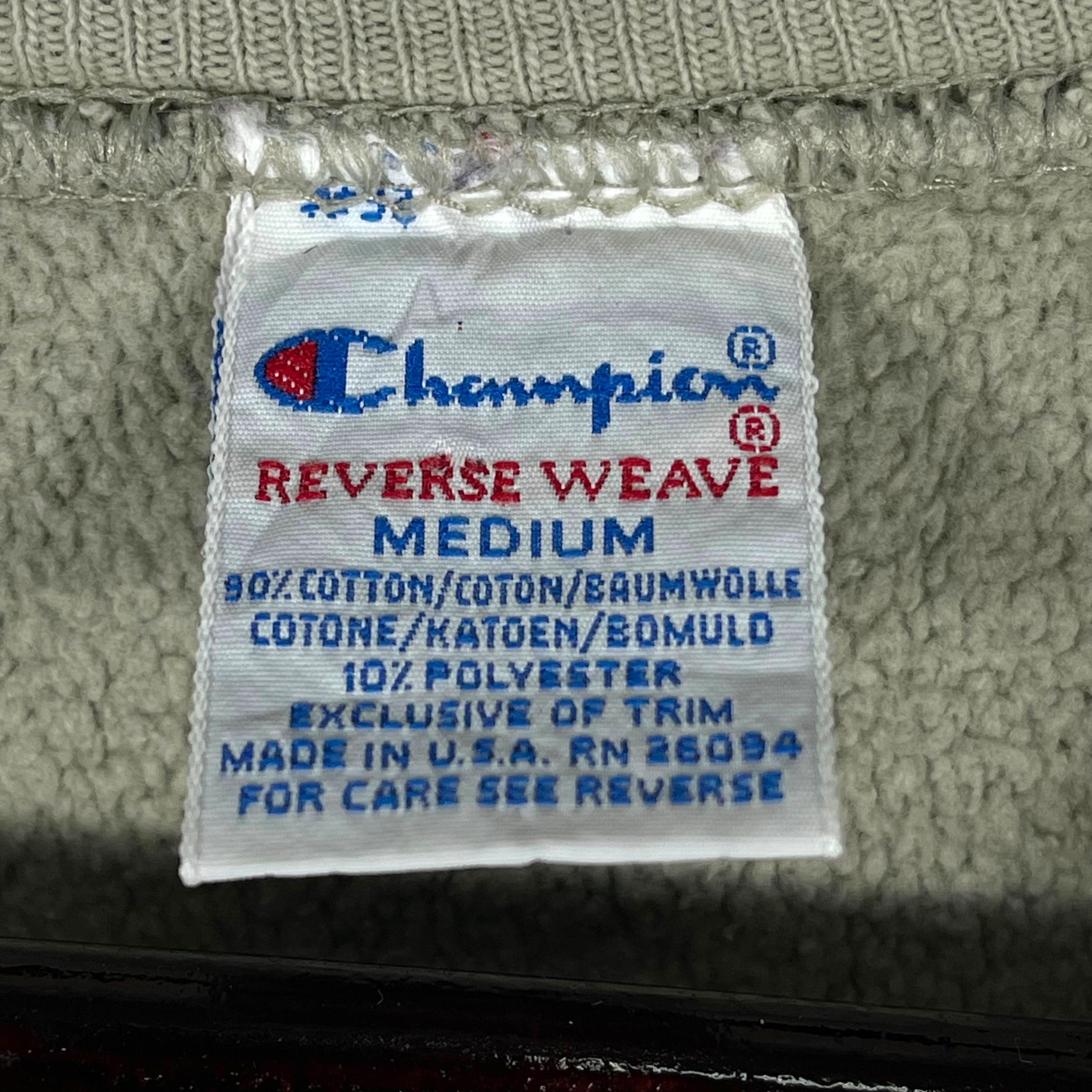 Vintage 90s Champion Reverse Weave Sweatshirt Crewneck Big Logo